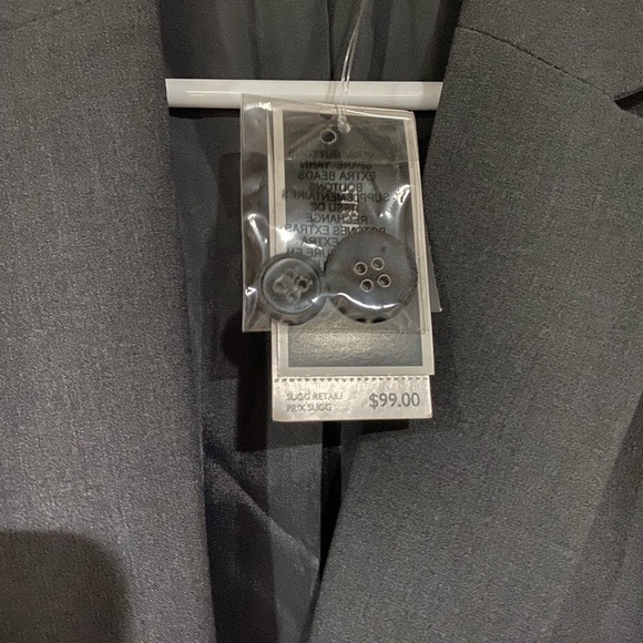 Nine West Charcoal Blazer 6 NWT - Picture 3 of 6